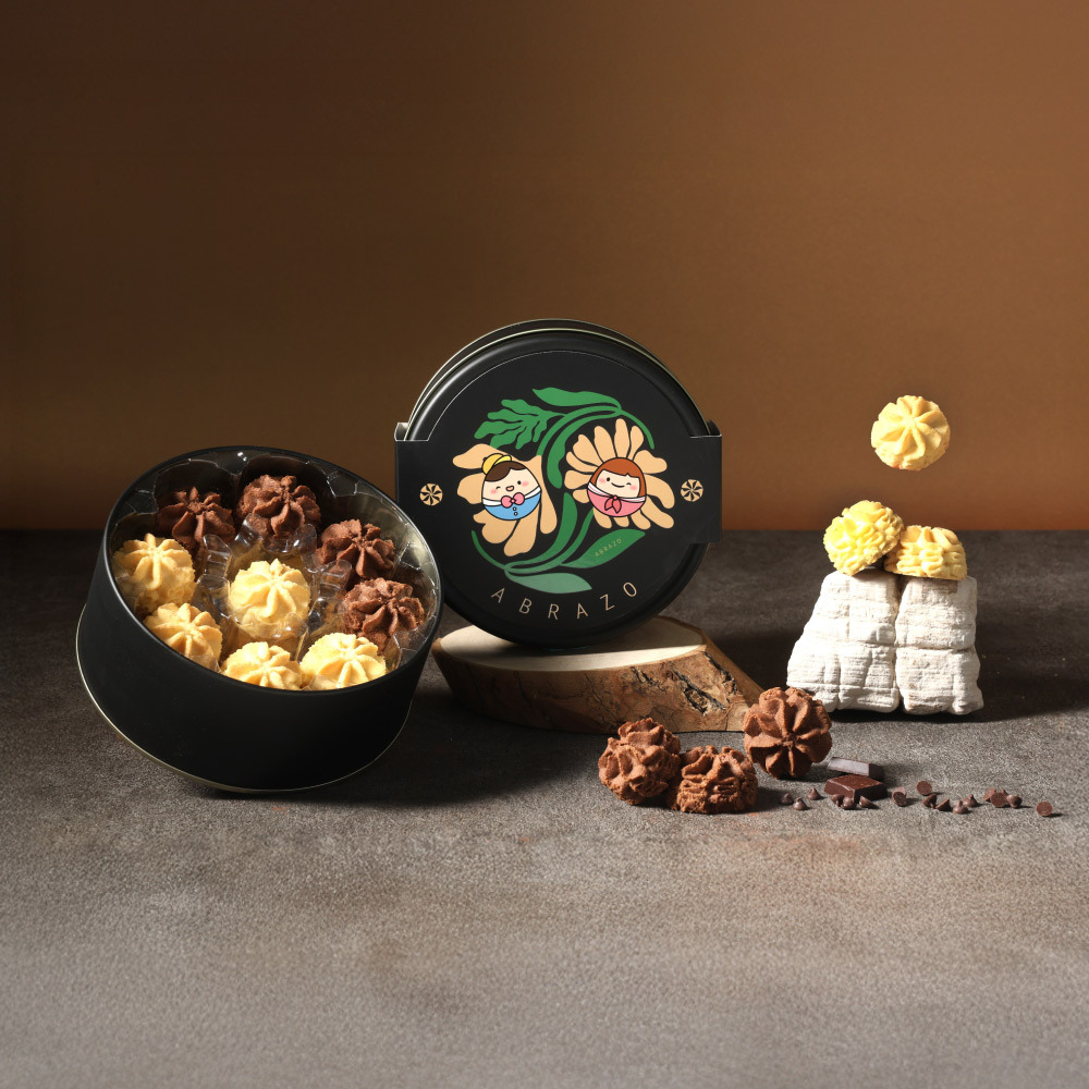 愛不囉嗦｜雙色曲奇餅乾禮盒 附環保手提袋