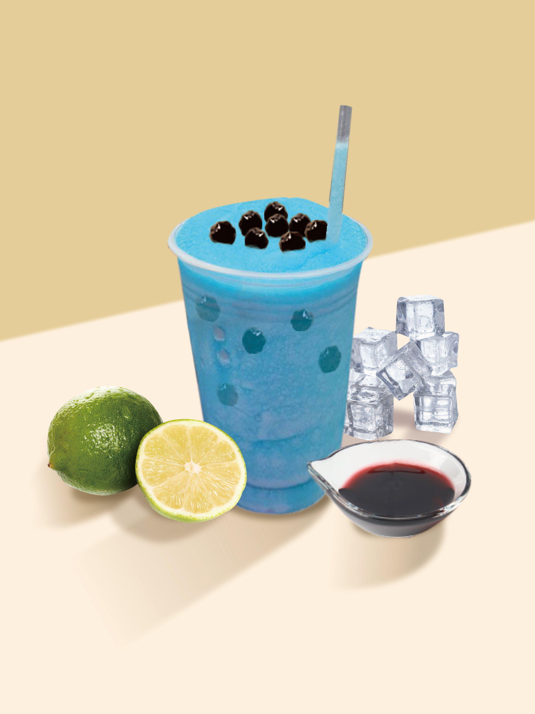O’s Bubble Recipes |Blue Raspberry Slushie & Boba