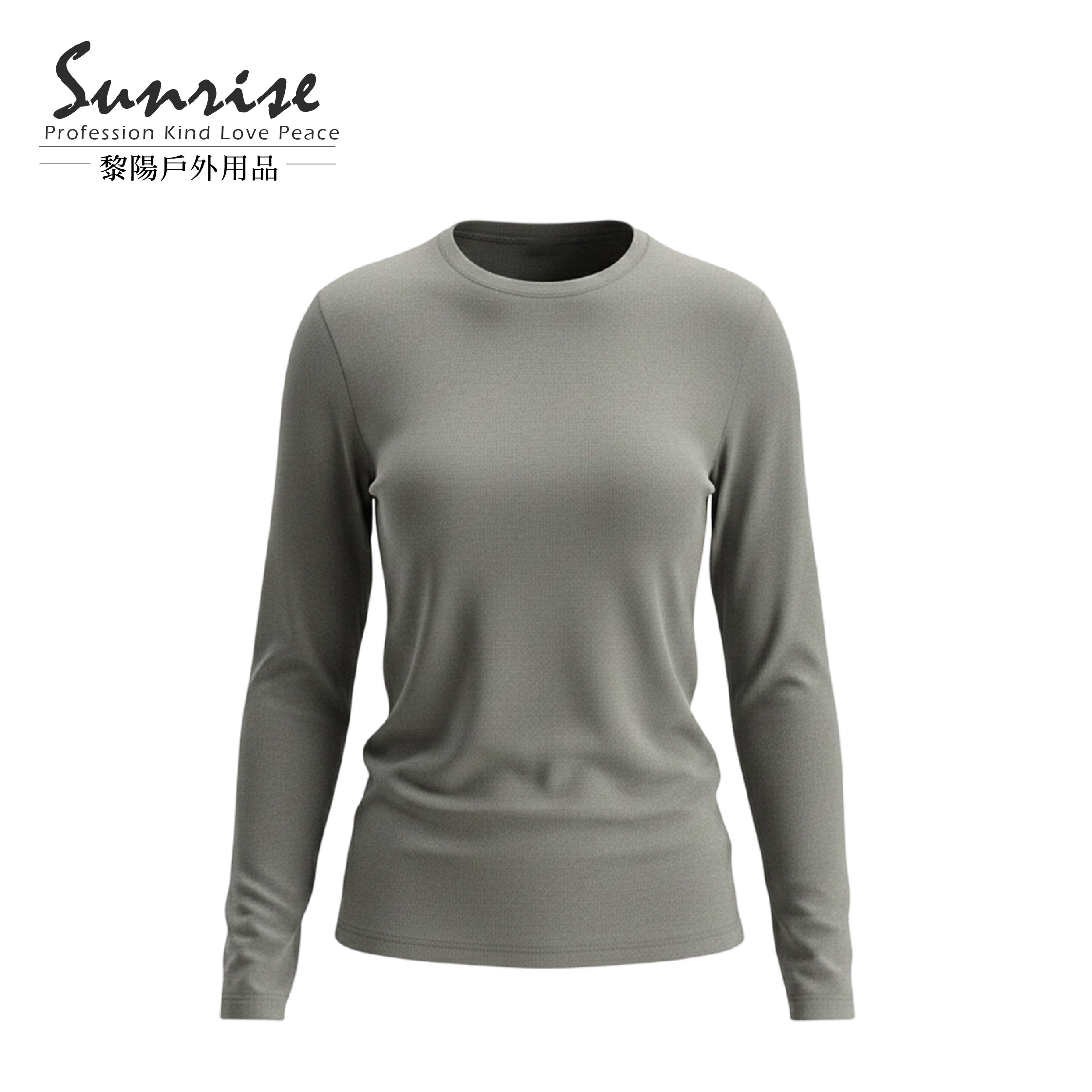 圓領羊毛輕暖上衣 女款 (2色) 12SM9965B