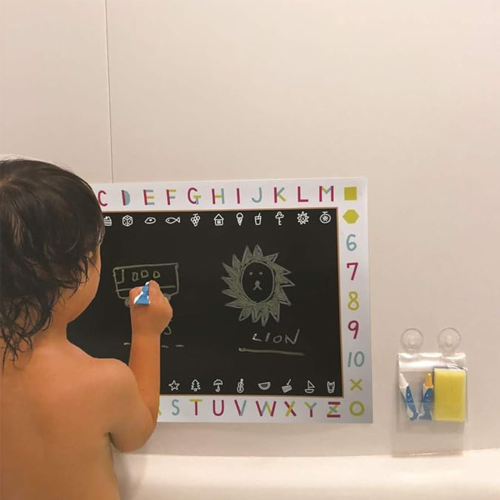 日本Kitpas 浴室塗鴉組-Green