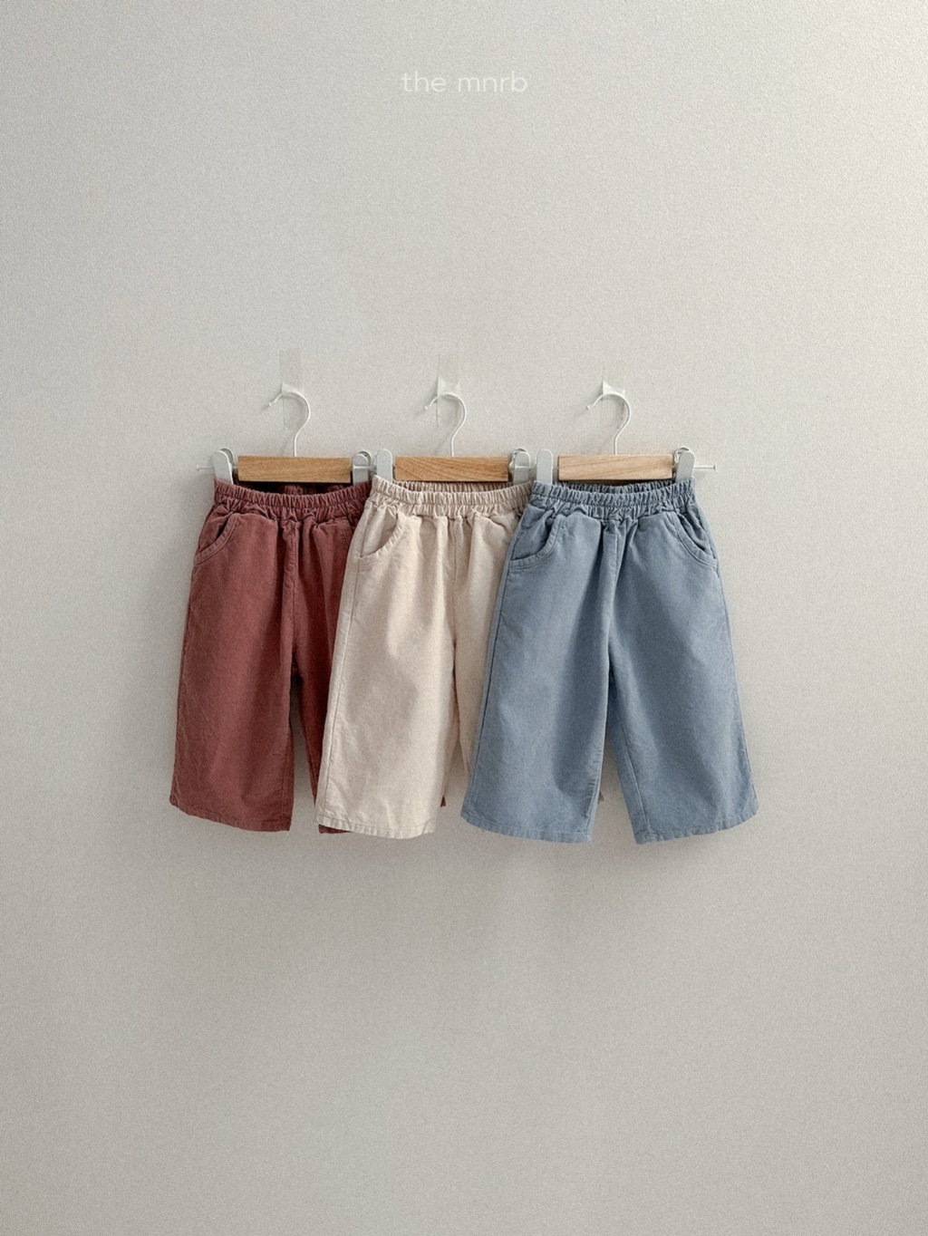 正韓春minirobe 三色純棉純色直筒褲