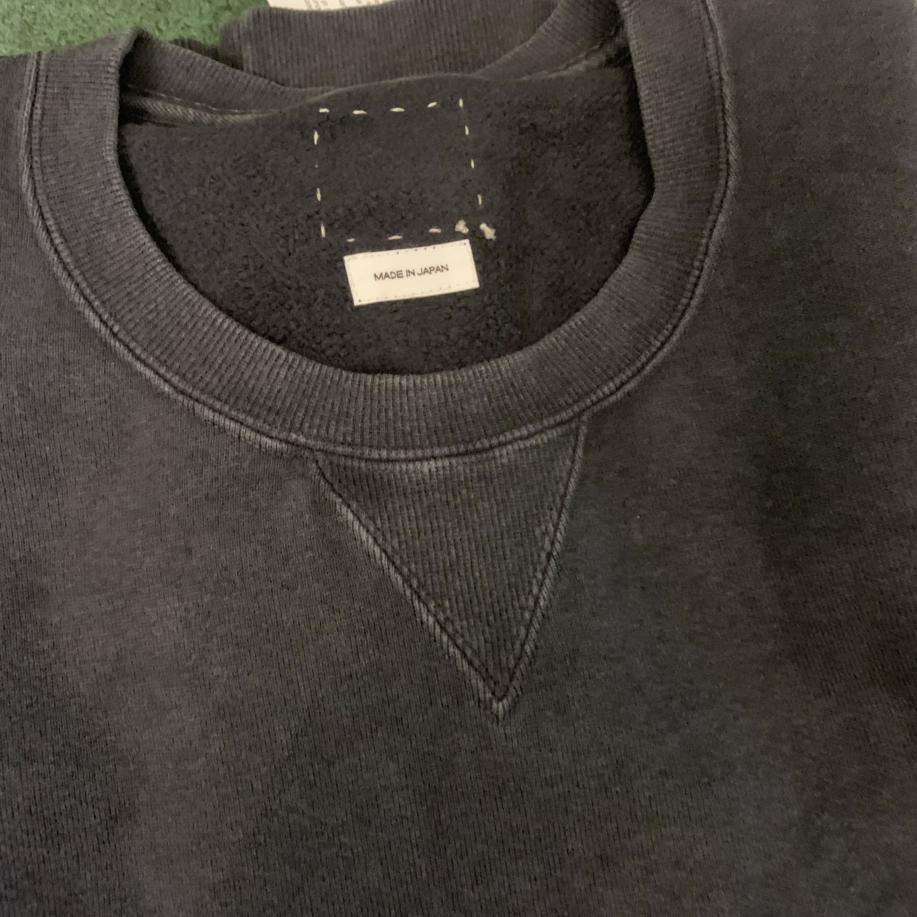 VISVIM 2026 S/S JUMBO SB SWEAT L/S DMGD - BLACK SIZE 3