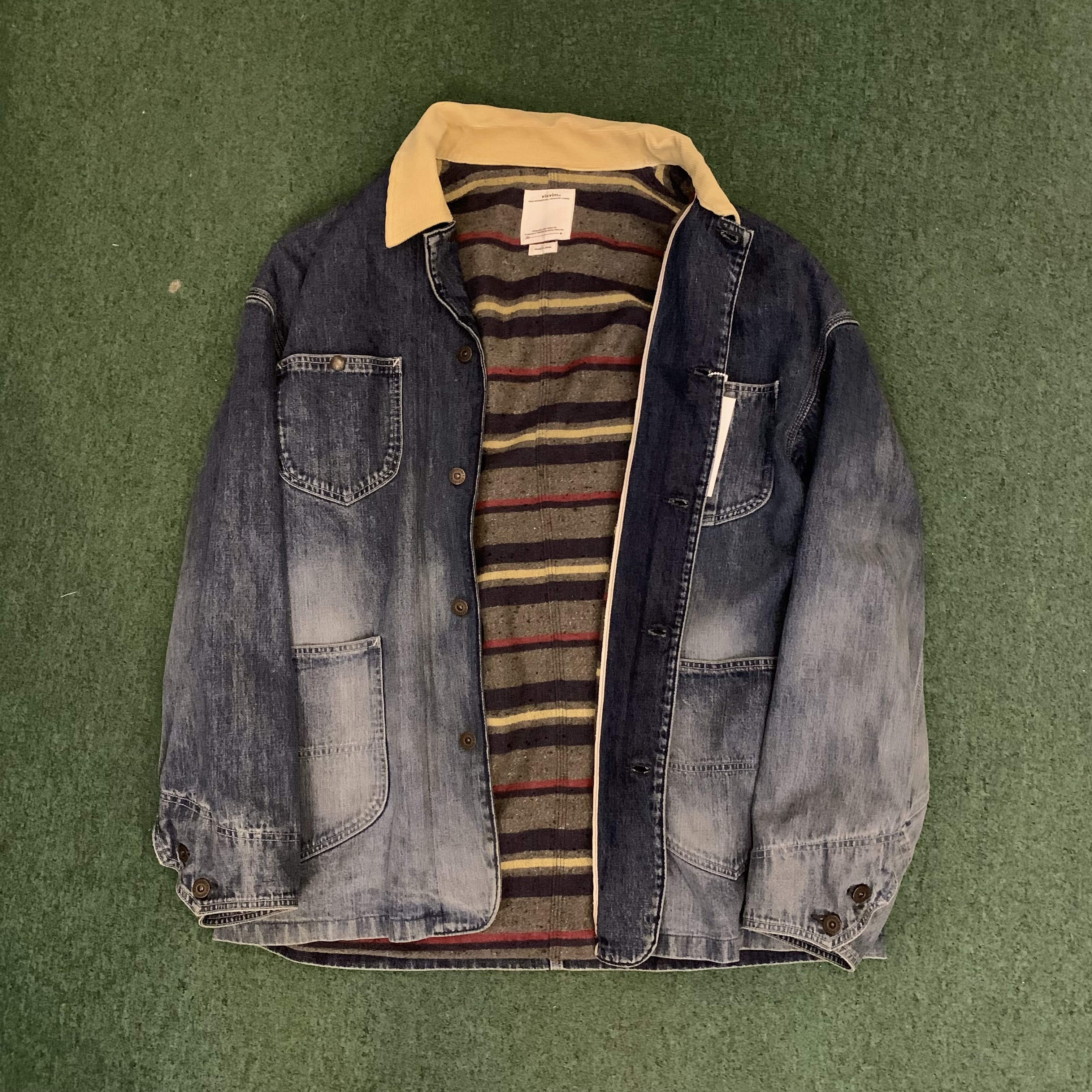 VISVIM SOCIAL SCULPTURE JUMBO COVERALL DMGD - SIZE 2