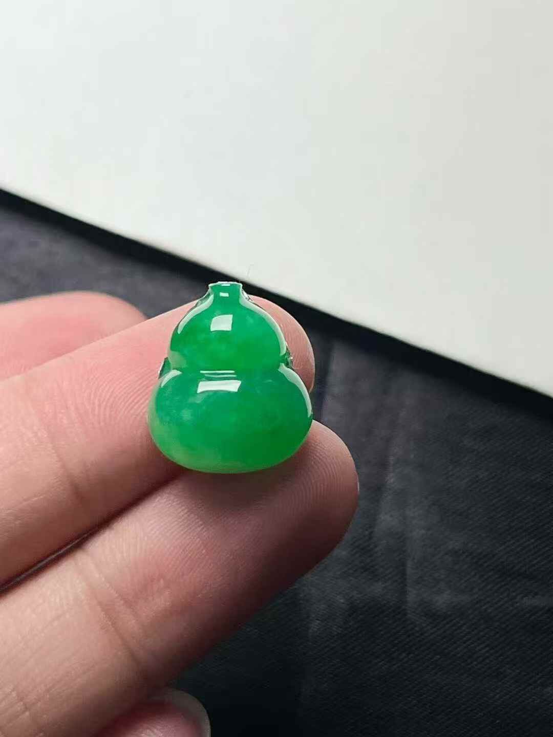 翡翠葫蘆,天然翡翠A玉, 緬甸玉, Jade, Jadeite