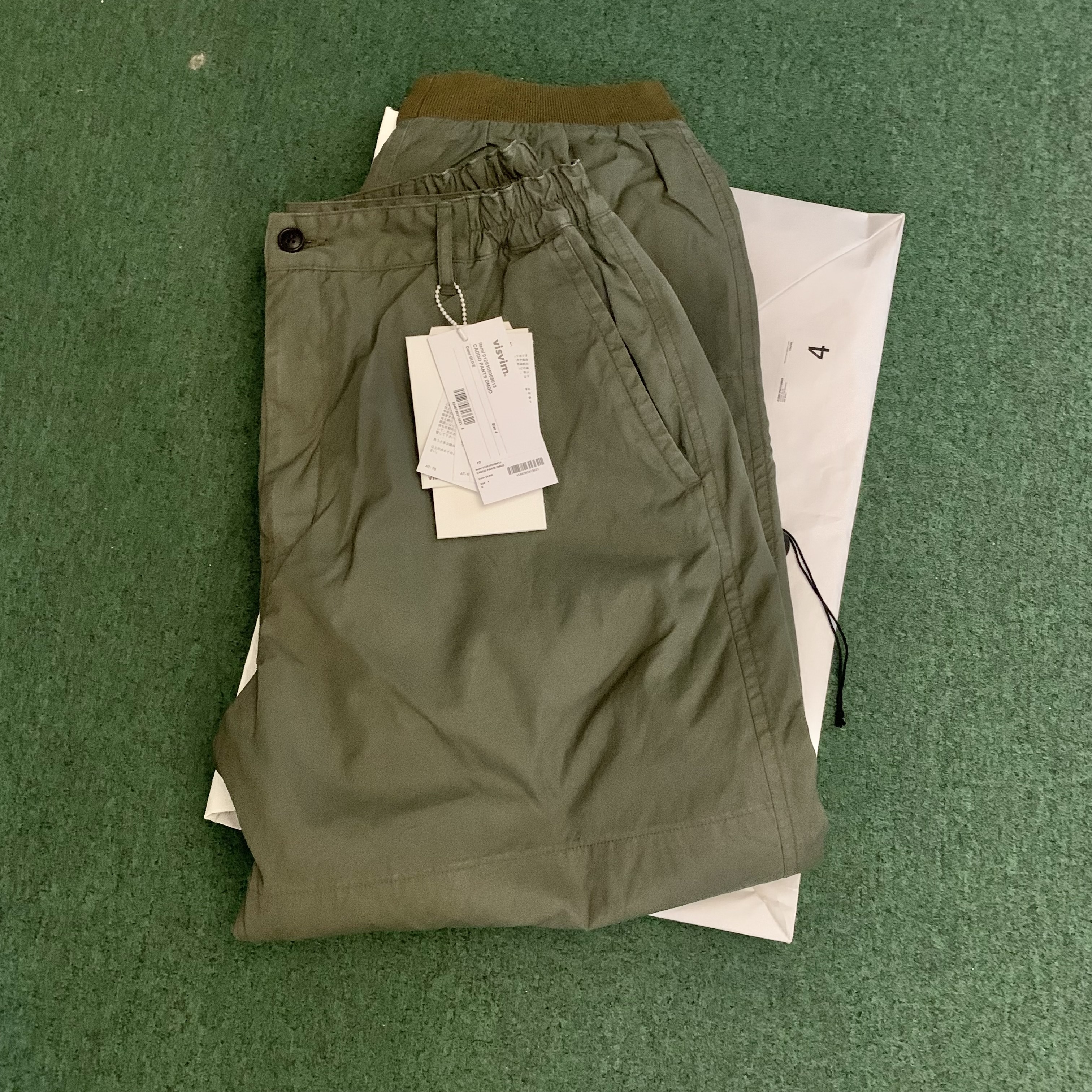 VISVIM 2026 S/S CADDO PANTS DMGD *NATURAL DYE 天然染 - OLIVE SIZE 4