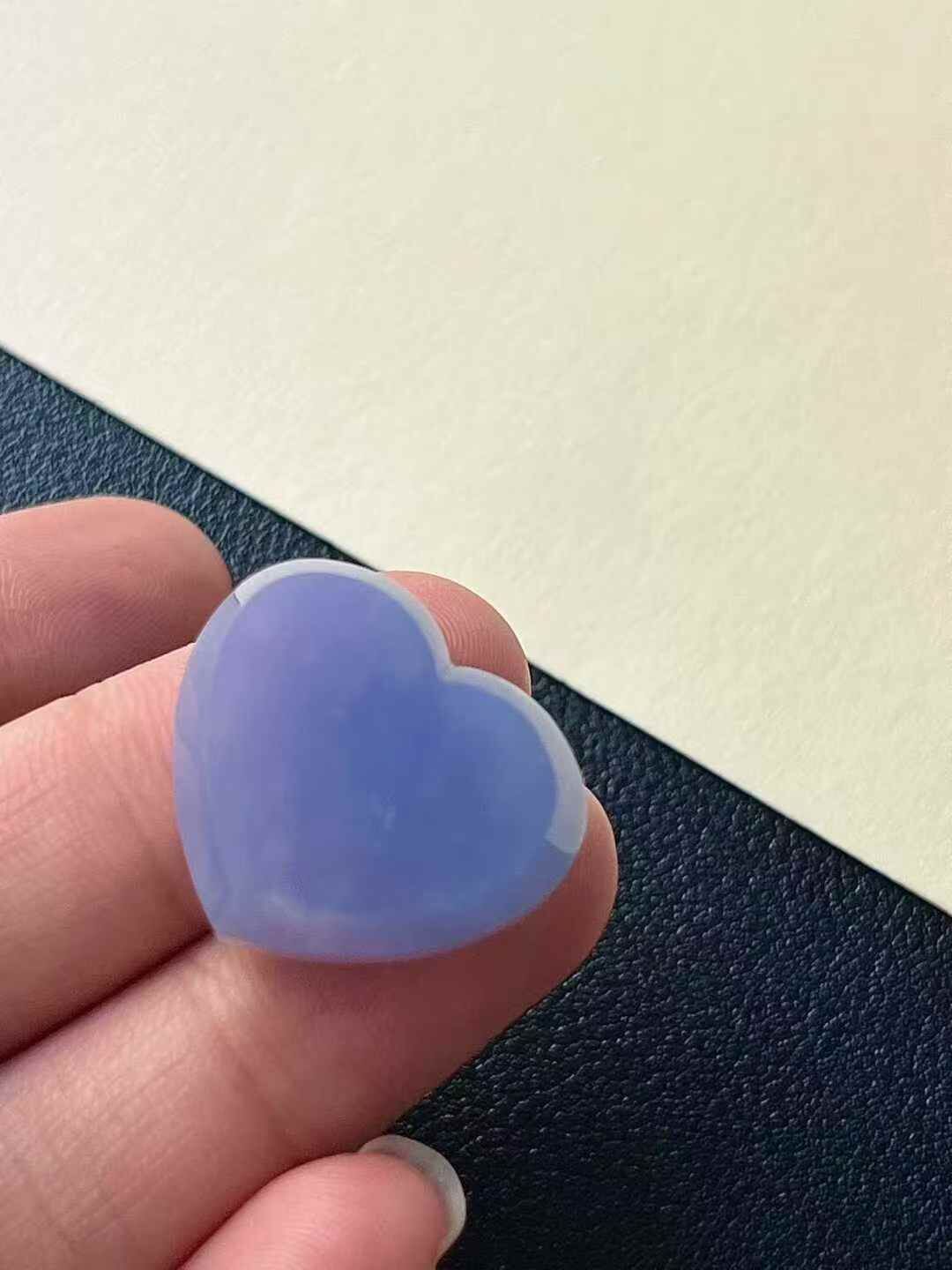 118317 翡翠紫羅蘭桃心