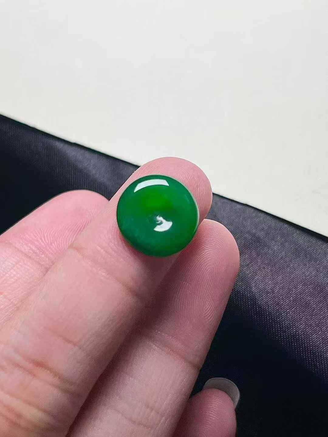 翡翠平安扣 (12.8mm直徑),天然翡翠A玉, 緬甸玉, Jade, Jadeite