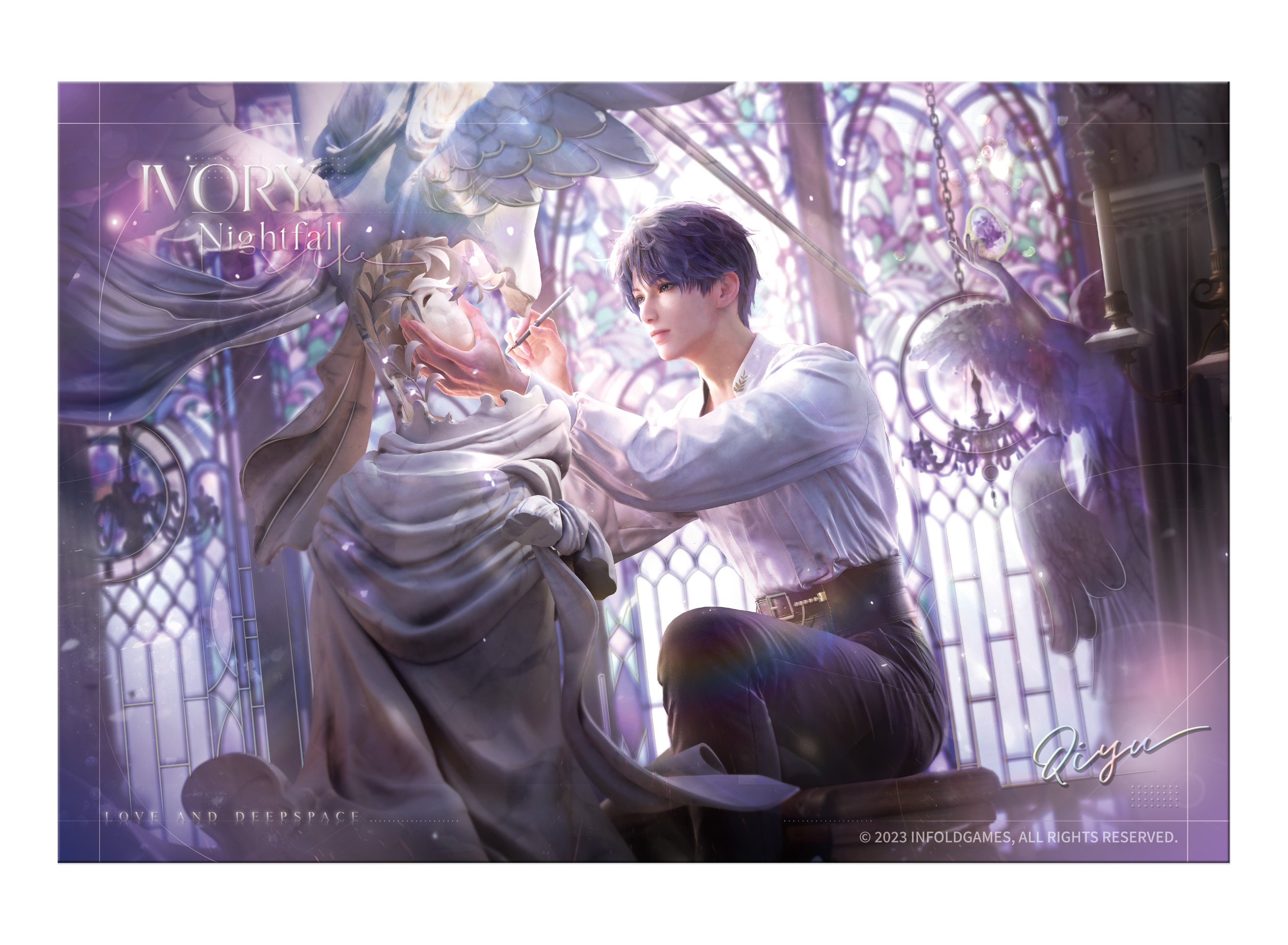 【漫節208】GA-9547《戀與深空》心緒定格系列無邊晶彩色紙-祁煜款