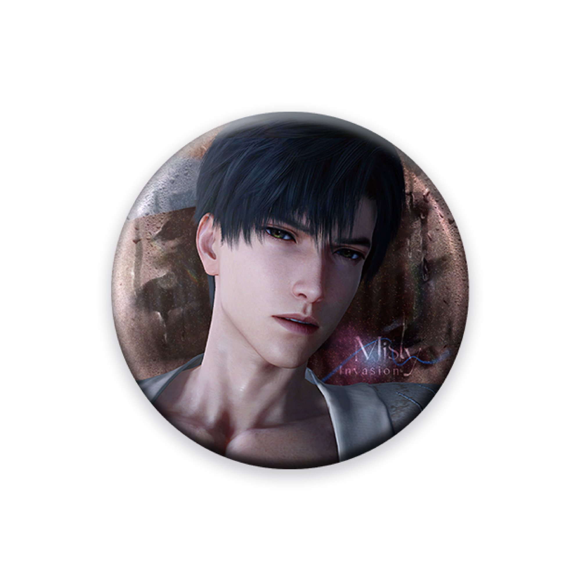 【漫節212】GA-9551《戀與深空》半透明侵占系列馬口鐵徽章-黎深款