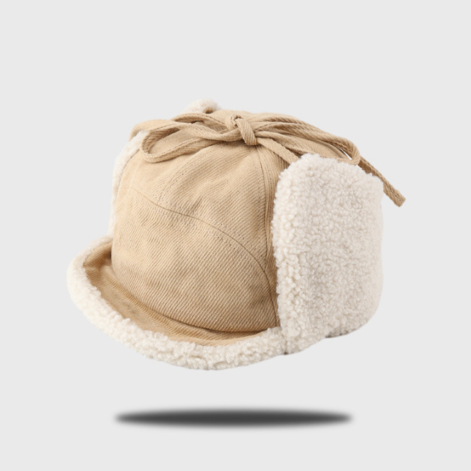 燈芯絨 × 短簷｜柔暖城市飛行帽【HTPC72】