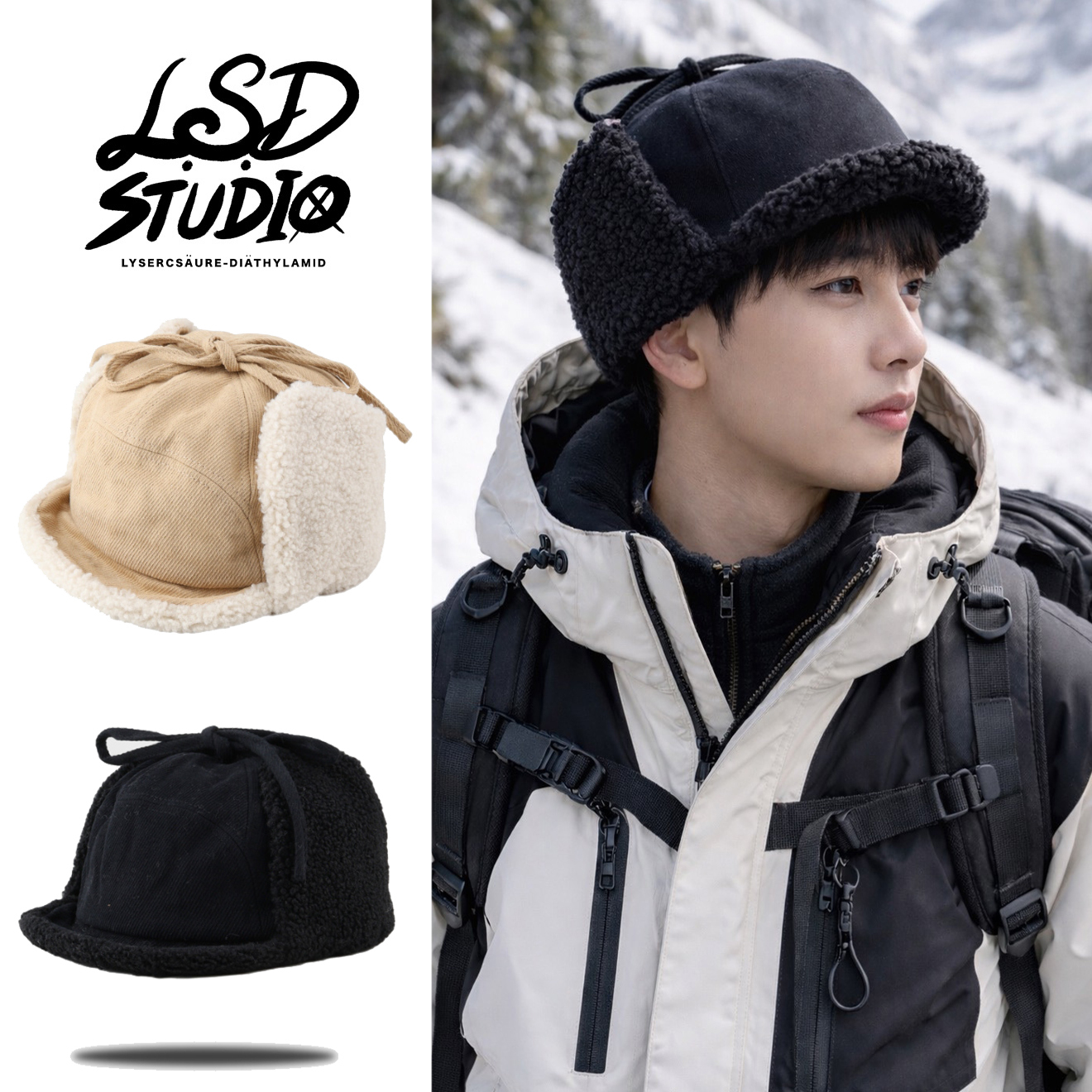 燈芯絨 × 短簷｜柔暖城市飛行帽【HTPC72】