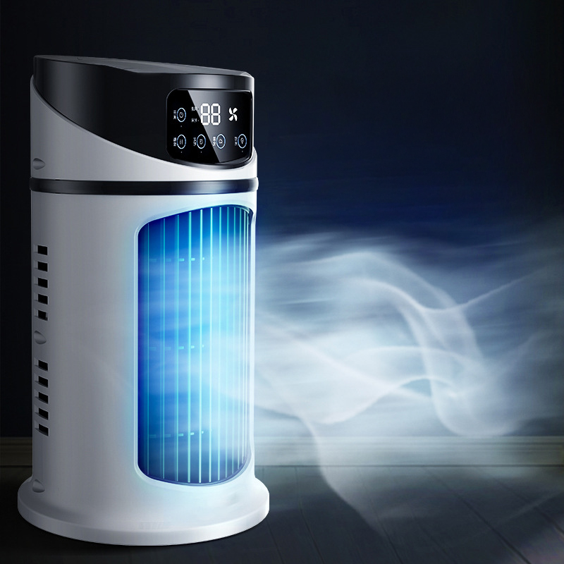 噴霧七彩氛圍燈USB風扇