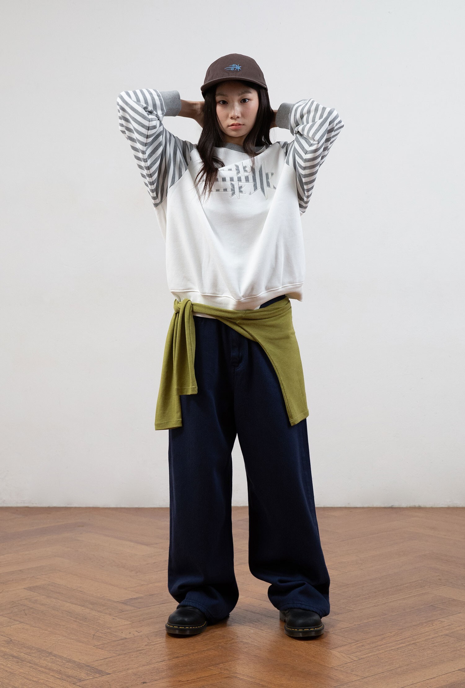 Niceghostclub STRIPE 3STAR RAGLAN SWEATSHIRTS 拉克蘭袖 條紋 衛衣 長袖 上衣