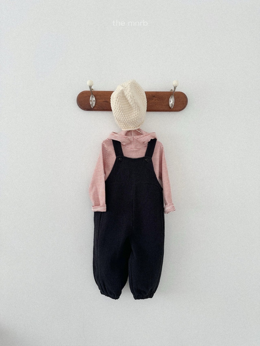 正韓春minirobe 兩色純棉無印吊帶褲