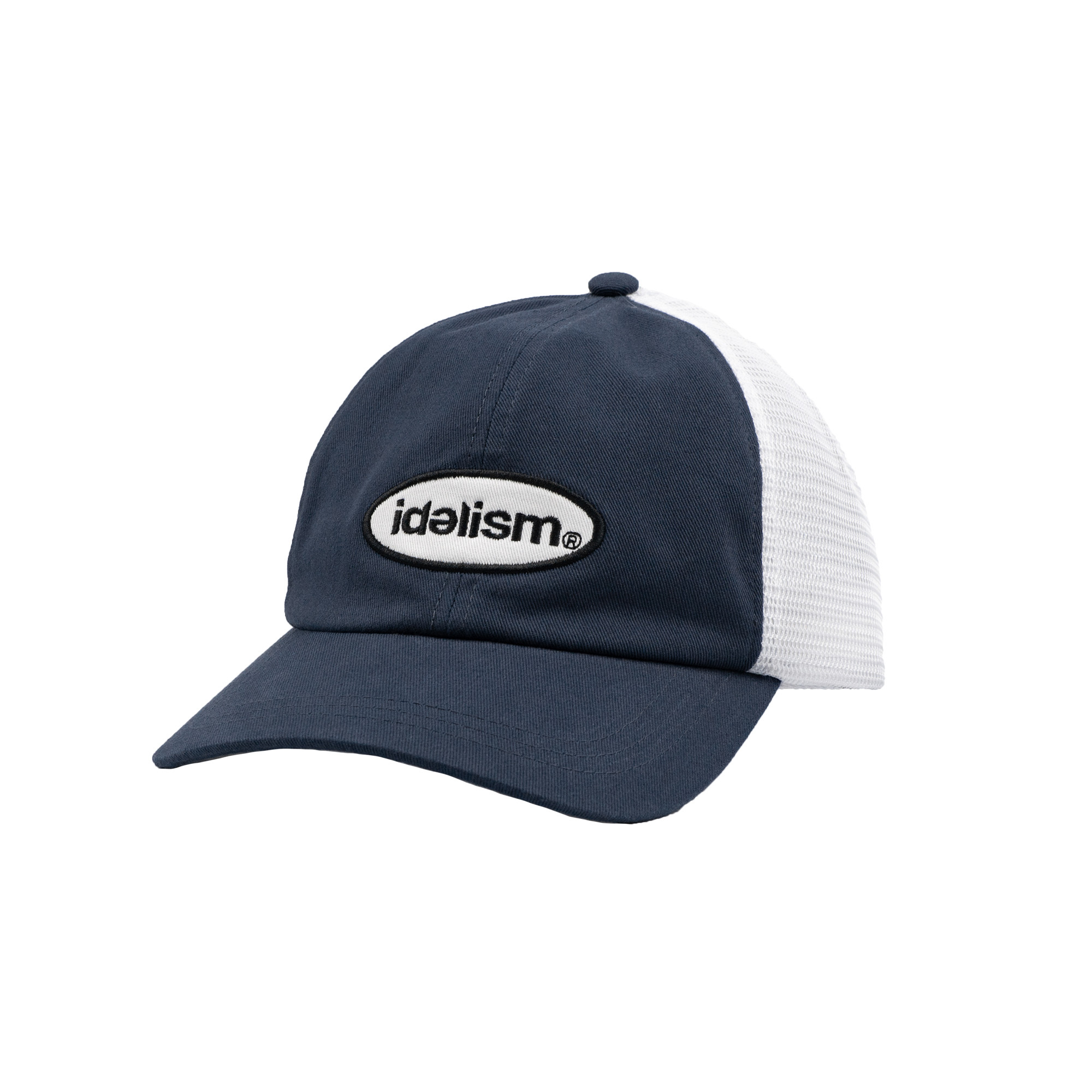 idealism Trucker cap 黑色 藍色 復古 美式 卡車 司機 網帽 棒球帽【ID25057】