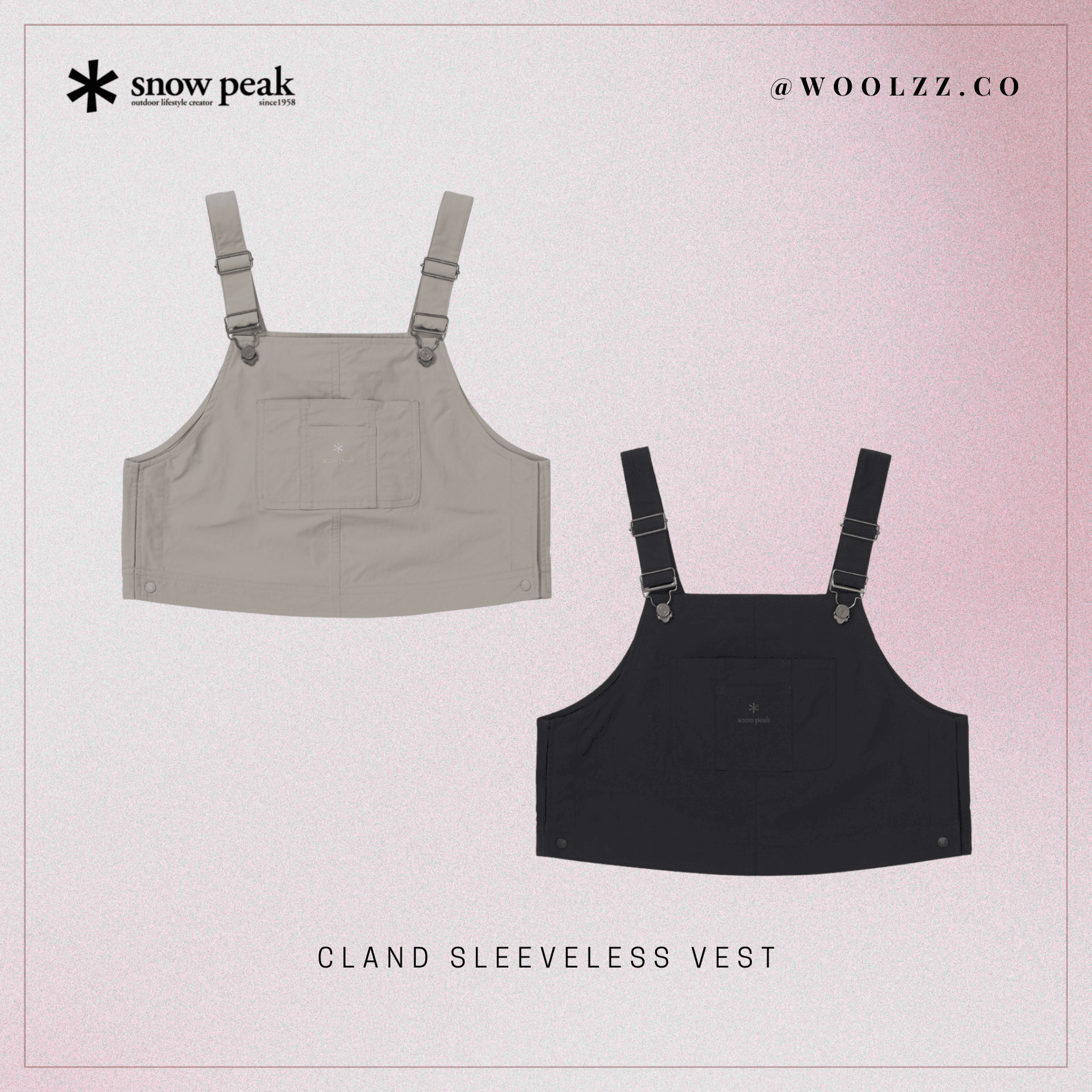 Snow Peak Cland 無袖背心 S26MWD-VE13