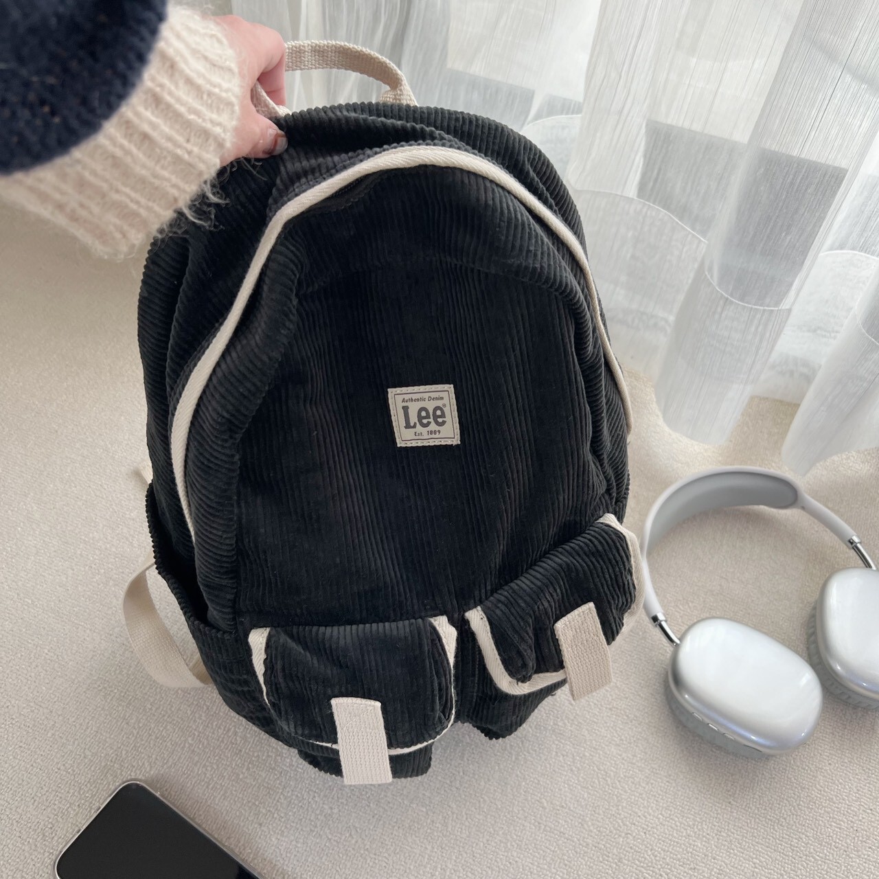 LEE 燈芯絨後背包