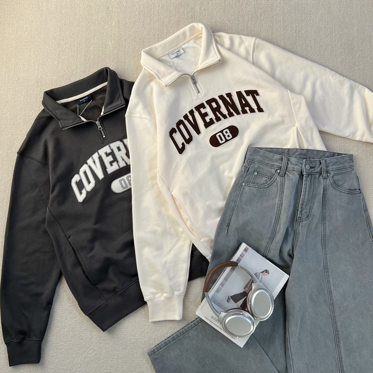 COVERNAT字母POLO領大學T(CO2503CR09)