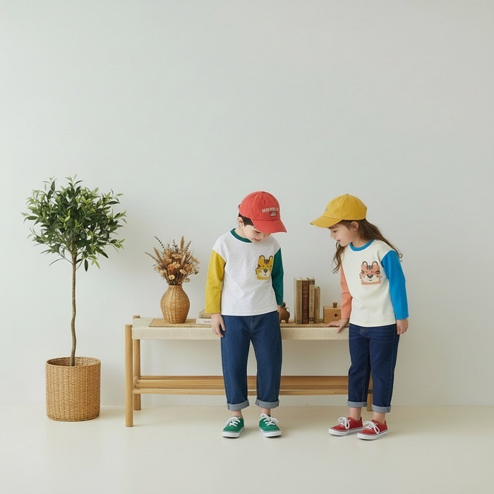 童趣老虎口袋上衣