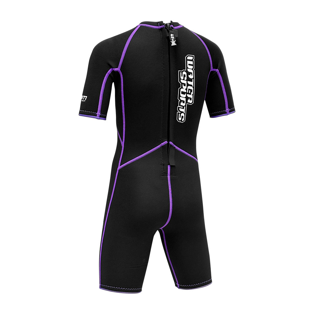 2mm 兒童 SCR 連身防寒衣 - 紫