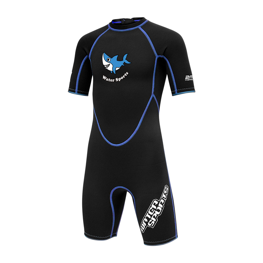 2mm 兒童 SCR 連身防寒衣 - 藍