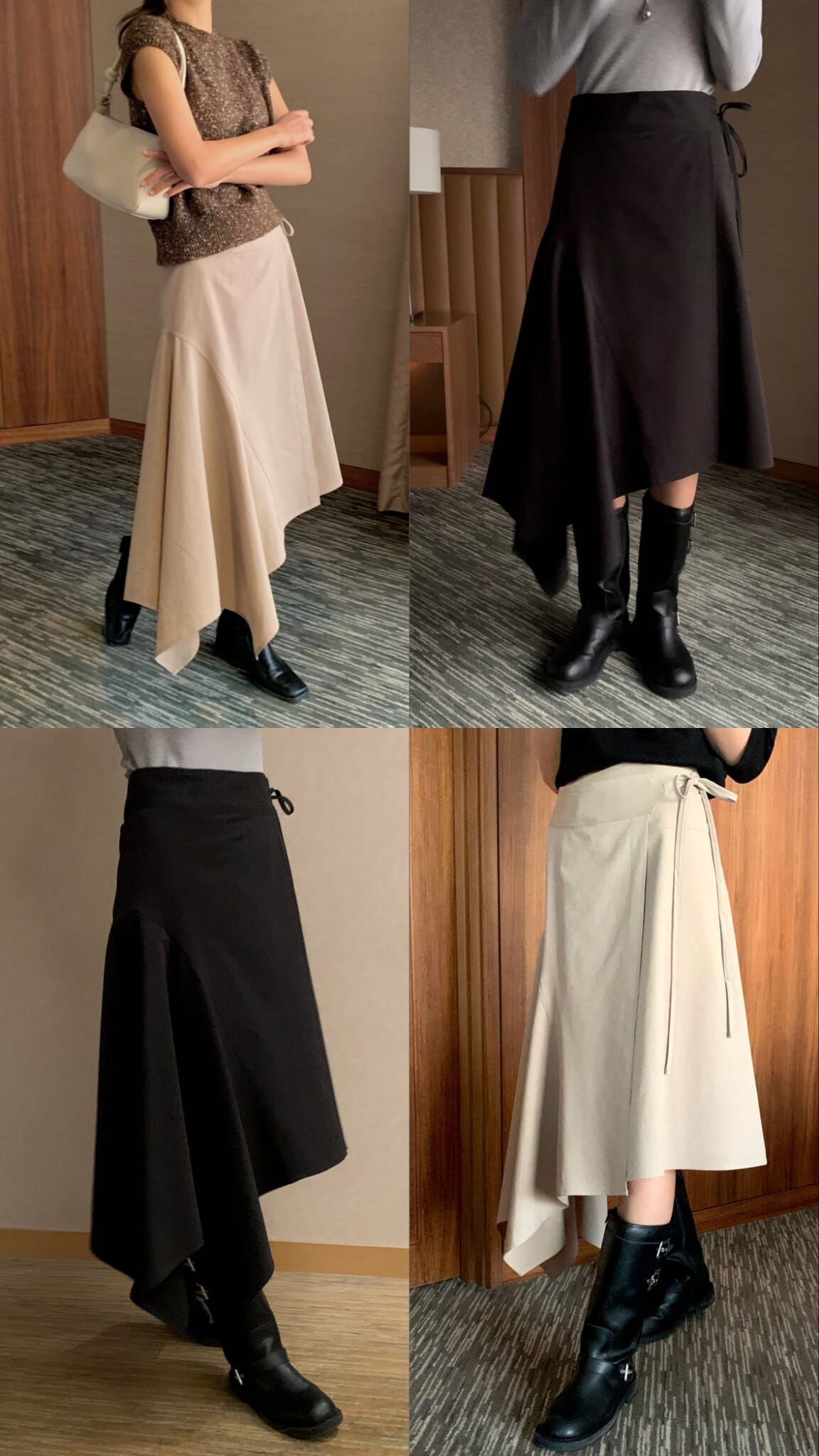 OB5422 蝴蝶結一片式排扣半身裙 *特價* (優惠碼同充值購物金不適用)