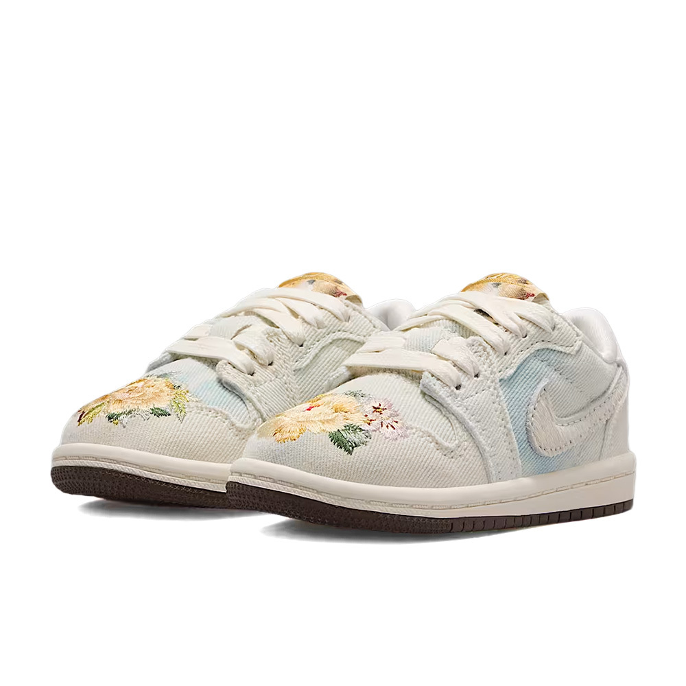 Nike Air Jordan 1 Low OG CNY 馬年限定 灰白花卉 TD 小童 IQ1110-011
