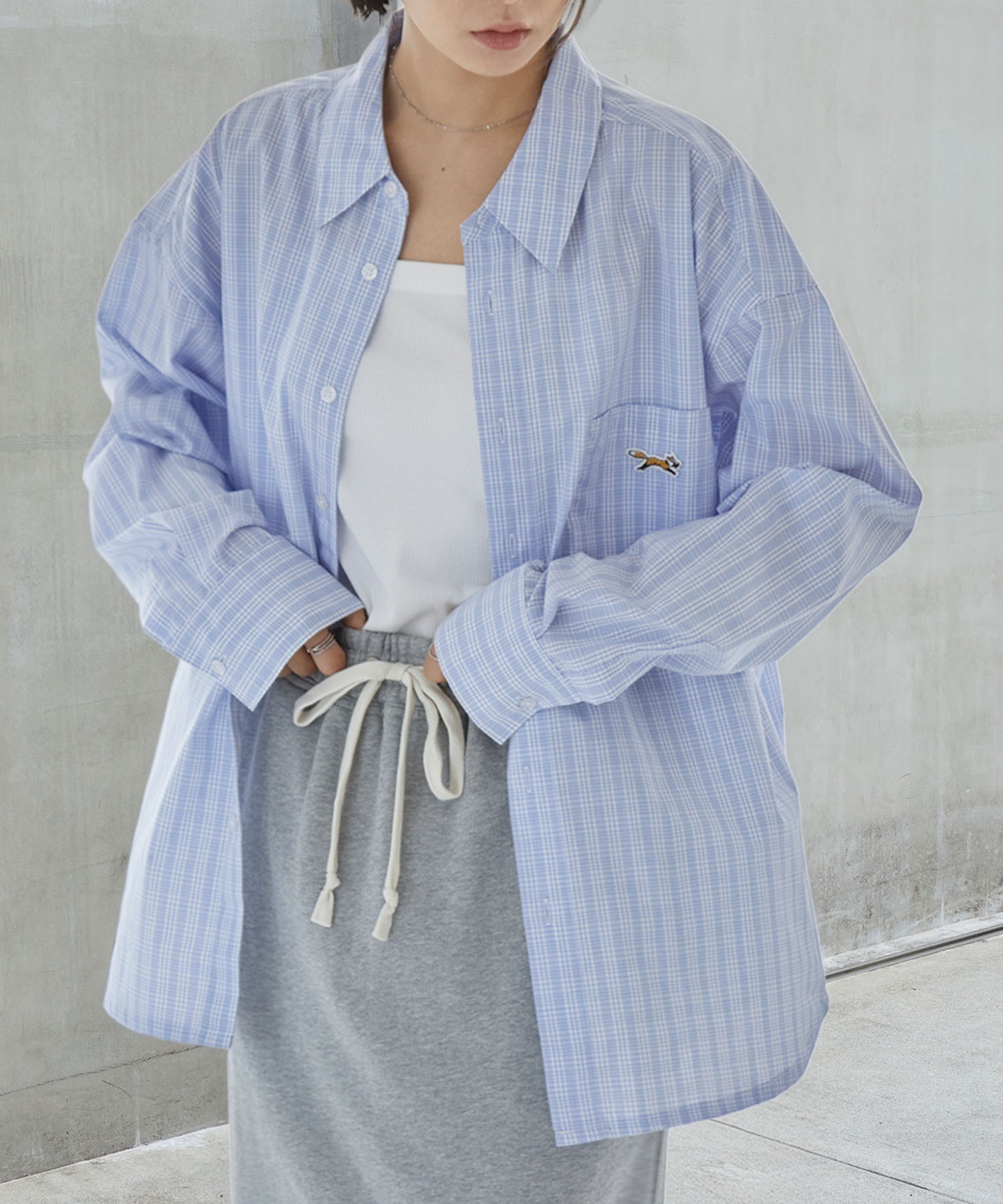 限時特價預購┃日牌 PENNEYS 刺繡 寬鬆 素色 格紋 條紋 長袖 襯衫