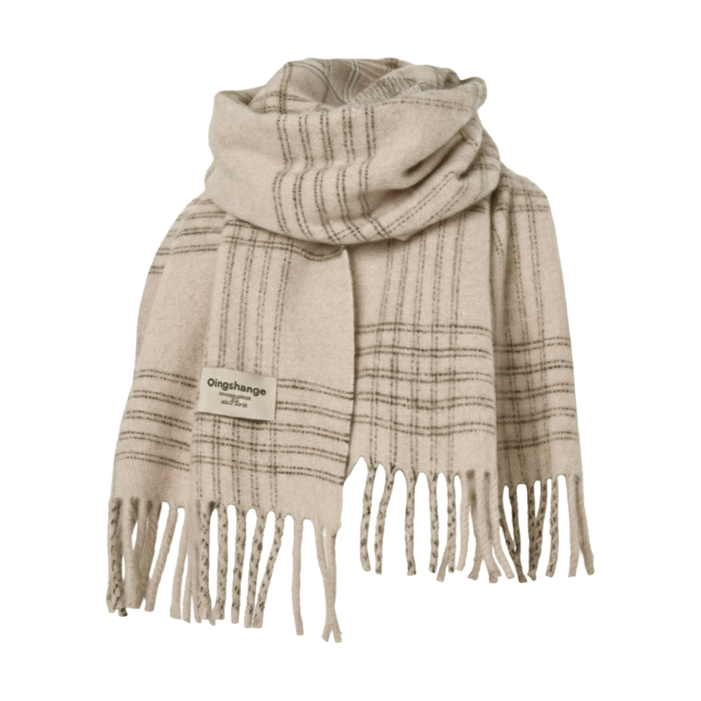 韓格羊毛天絲混仿披肩圍巾 (5色) 圍巾/保暖/圍脖/日常穿搭 43CC7008