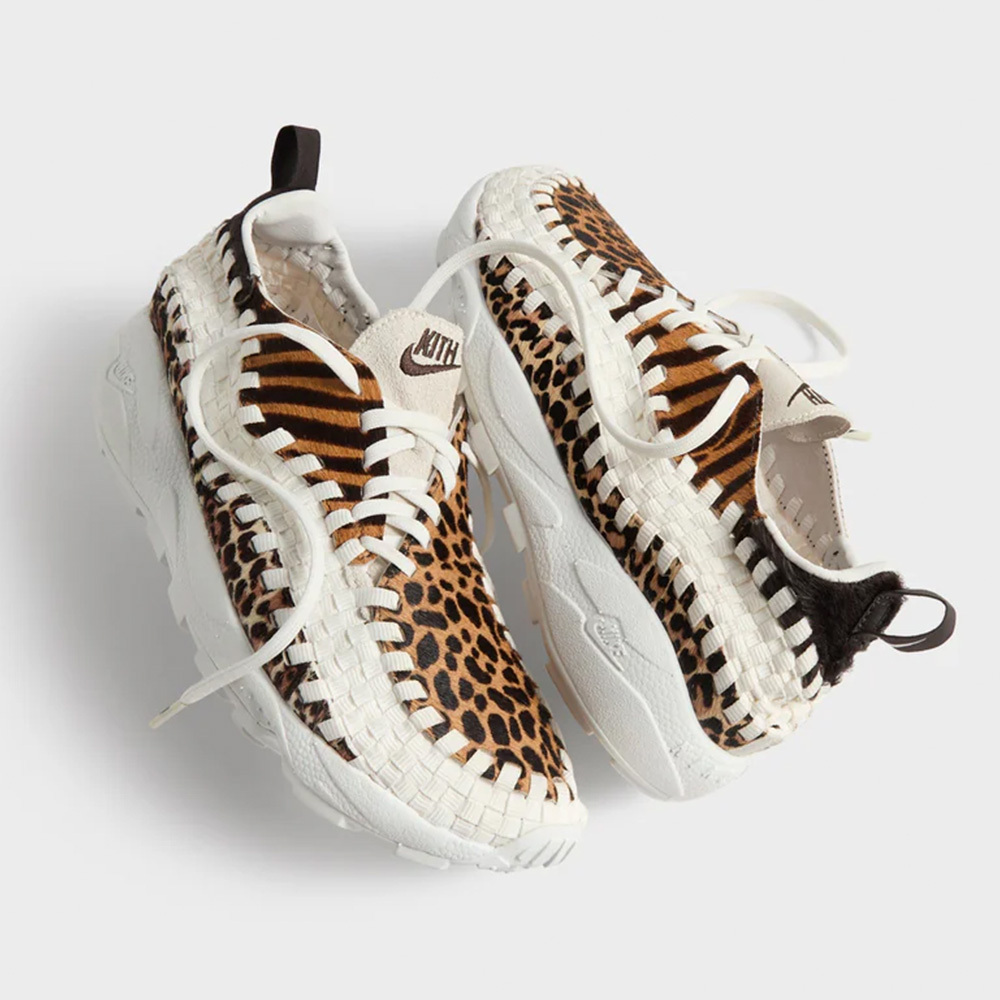 Kith x Nike Footscape Woven GS 豹紋編織鞋 聯名 輕量 舒適 休閒鞋 運動鞋 大童鞋 IM6045-001