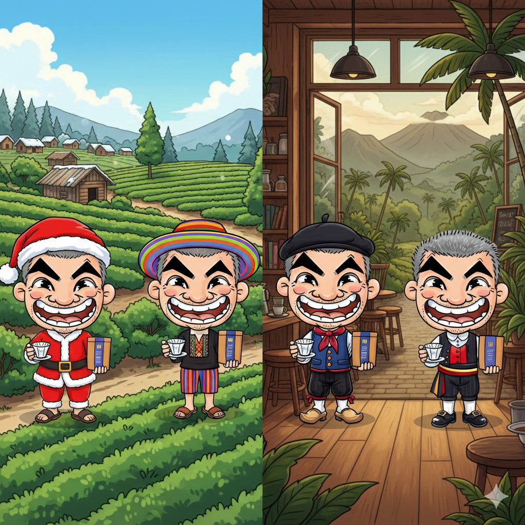 四大君王組合價=老義大利+赤道雙島+藝伎大集合+完美比例（半磅裝）