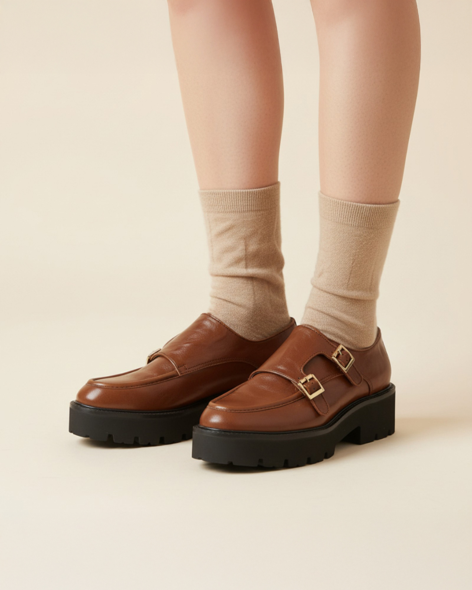 Wide Belt Lugg 孟克厚底鞋