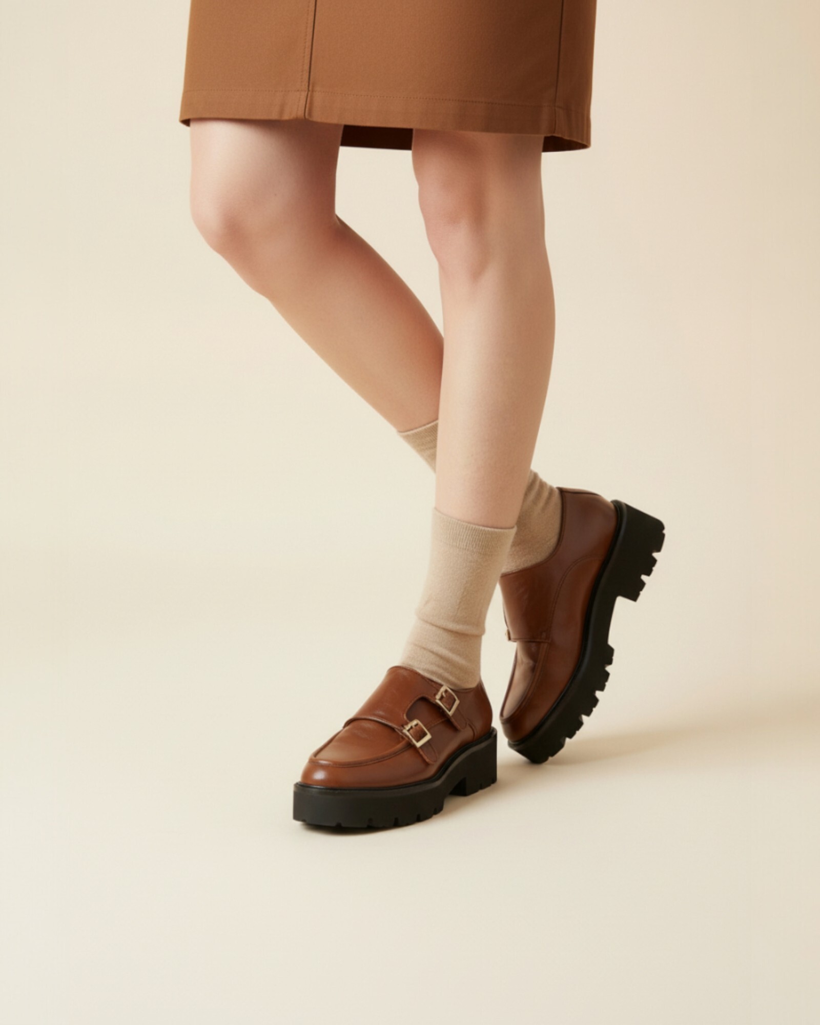 Wide Belt Lugg 孟克厚底鞋