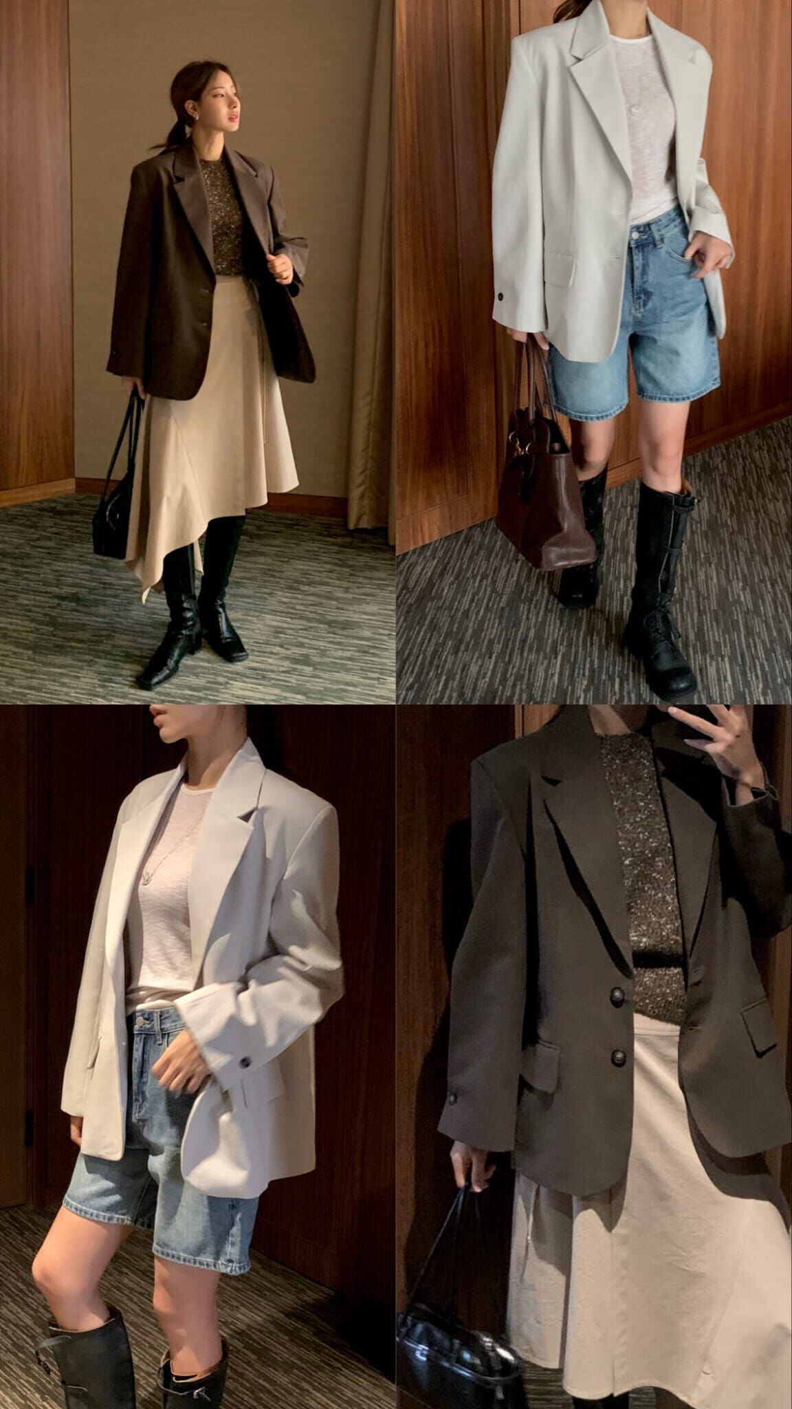 OB5427 翻領開V圓下擺西裝外套 *特價* (優惠碼同充值購物金不適用)