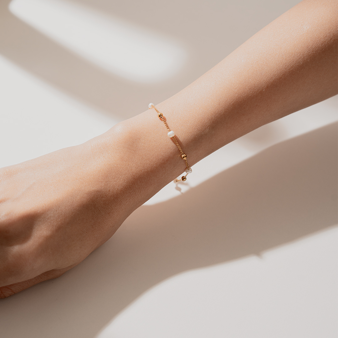 miramira珠光｜金沙星珠手鍊C0880-金00717