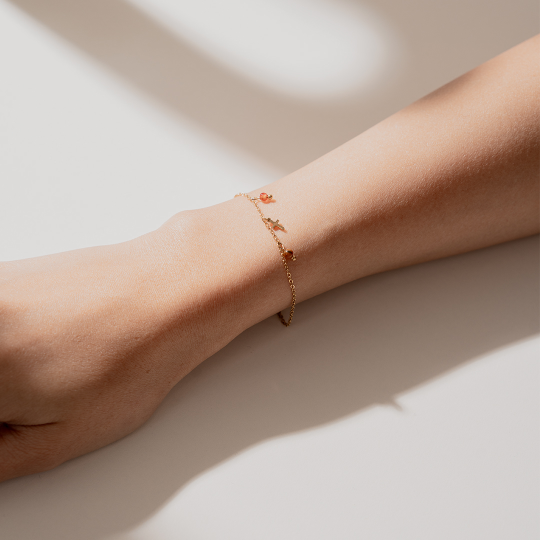 miramira幻彩｜十字之光多彩手鍊C5279-金15992