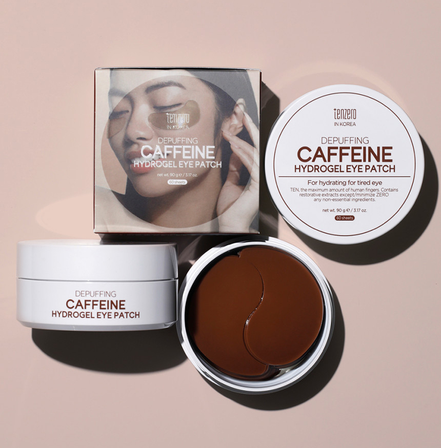 (預購商品) 韓國 TENZERO 咖啡因水凝膠眼膜90g 60片