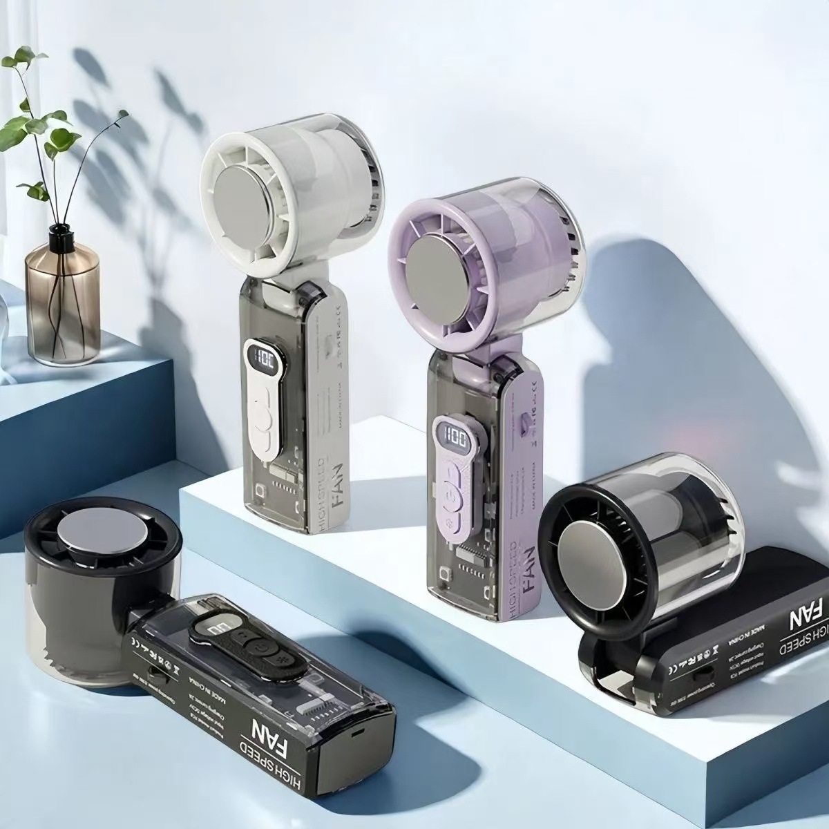 高速製冷數顯 燈光 靜音 照明風扇