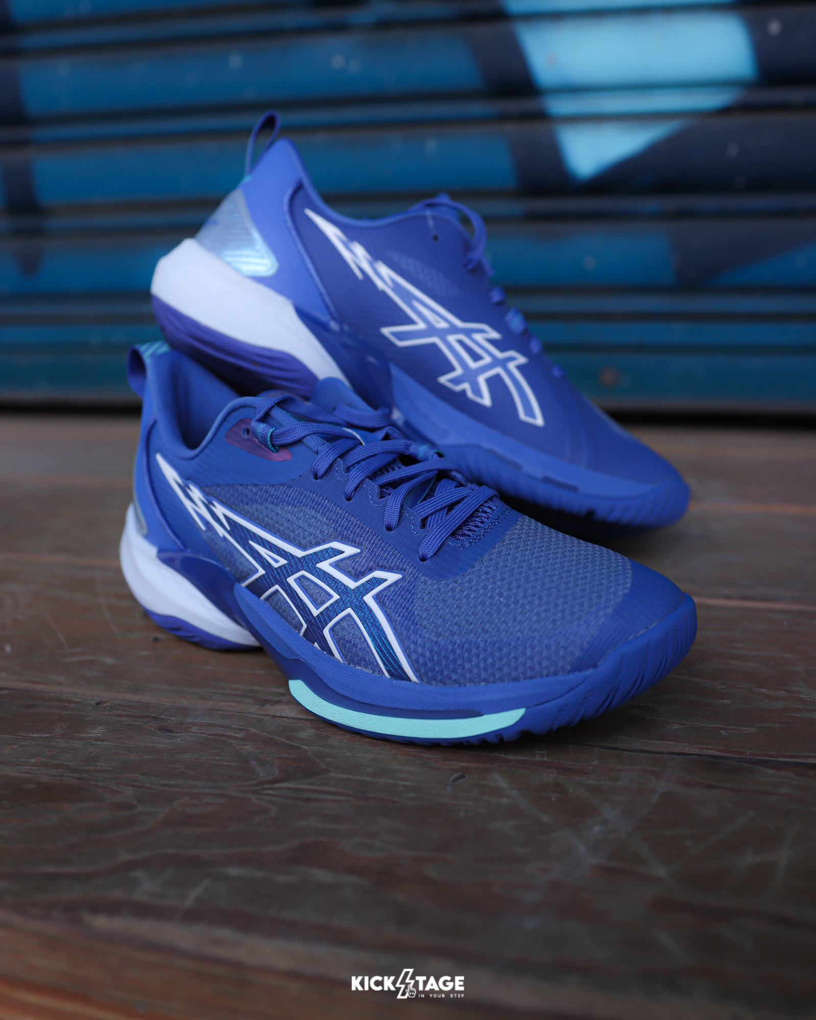 〈限量商品，不退換〉YUKI 河村勇輝 同鞋型 ASICS SWIFTACE 藍色 網布 包覆 回彈 緩震 支撐性 籃球鞋【1063A114-400】