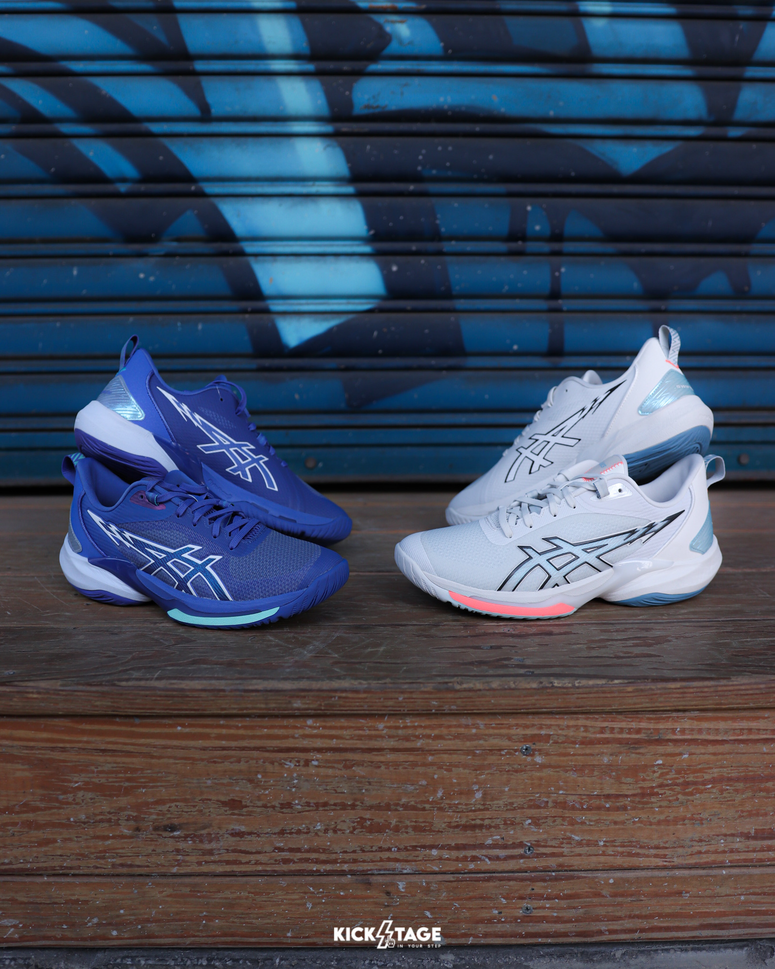 〈限量商品，不退換〉YUKI 河村勇輝 同鞋型 ASICS SWIFTACE 藍色 網布 包覆 回彈 緩震 支撐性 籃球鞋【1063A114-400】