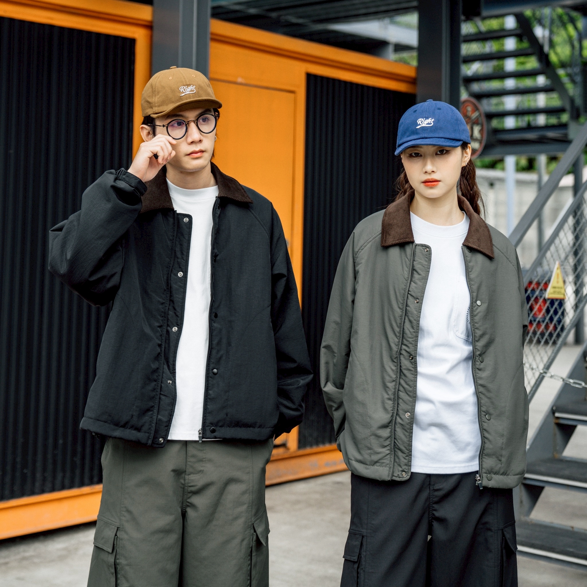 SBG 輕薄棉防風燈芯絨領底特律外套 SB5231