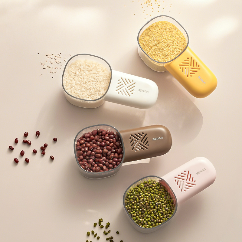 多功能廚房家用食品帶刻度五穀雜糧湯匙創意挖麵勺