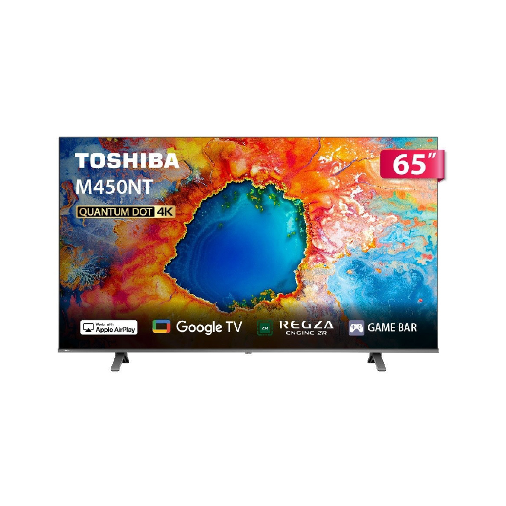 TOSHIBA 東芝65型REGZA 4K QLED Google TV液晶顯示器65M450NT
