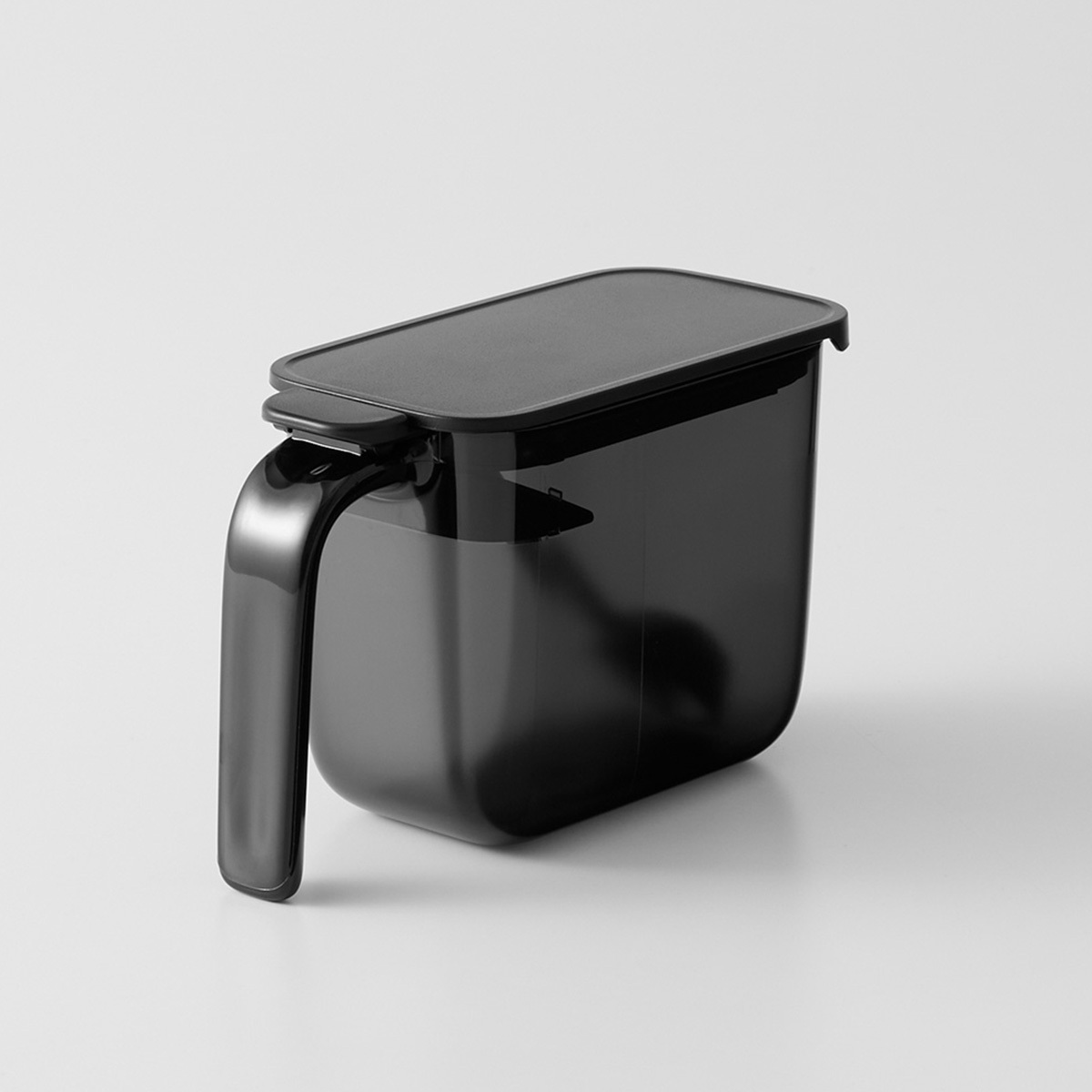 日本 MARNA GOOD LOCK Container- 370ml 單頭調味盒 (黑色) -K736BK