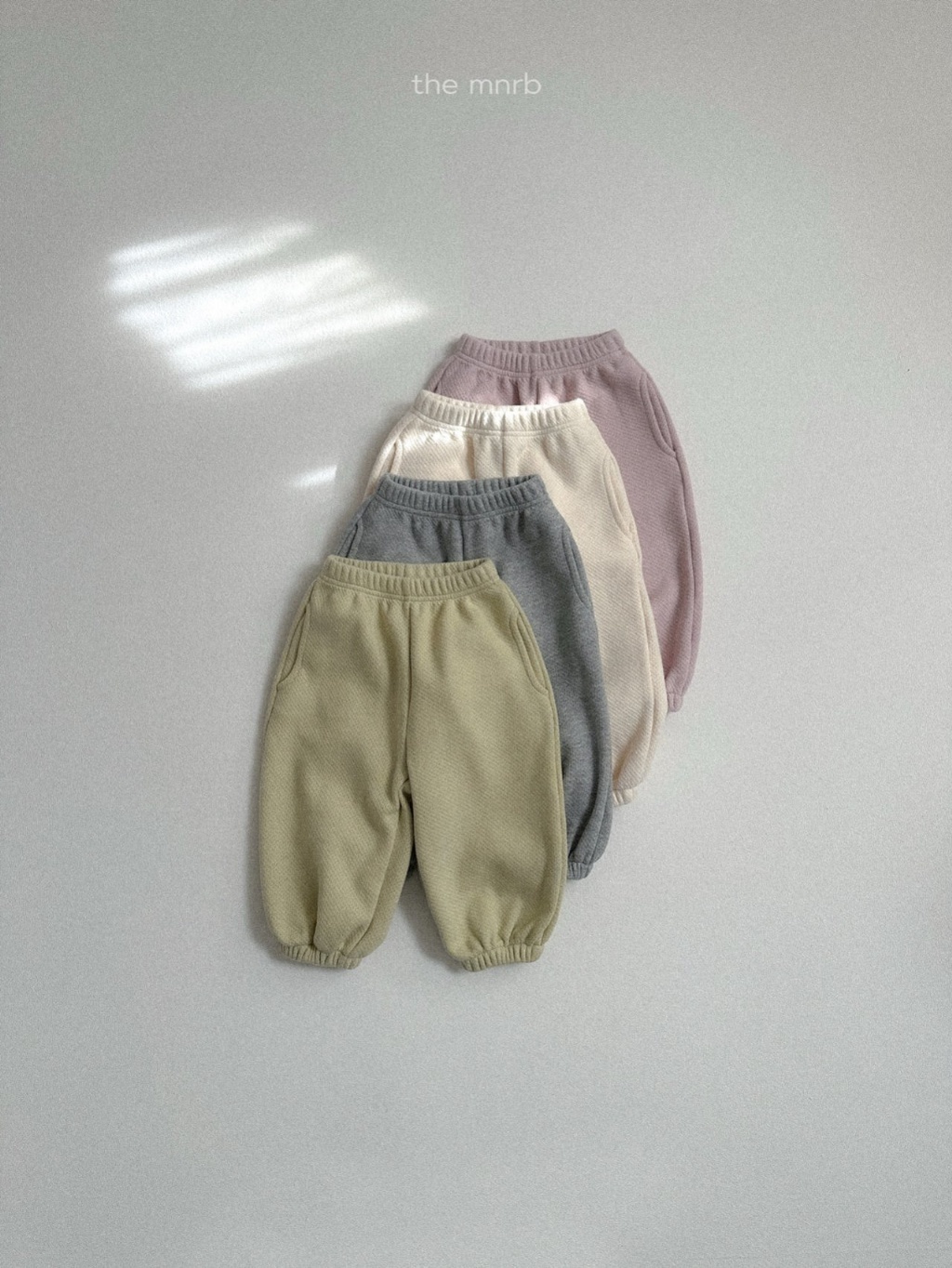 正韓春minirobe 四色純棉莫蘭迪色運動褲