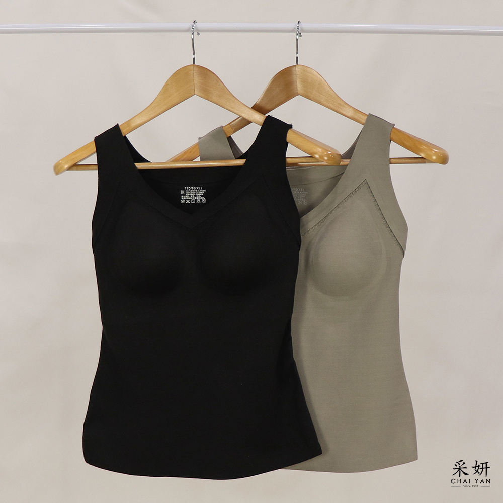 德絨保暖胸墊背心