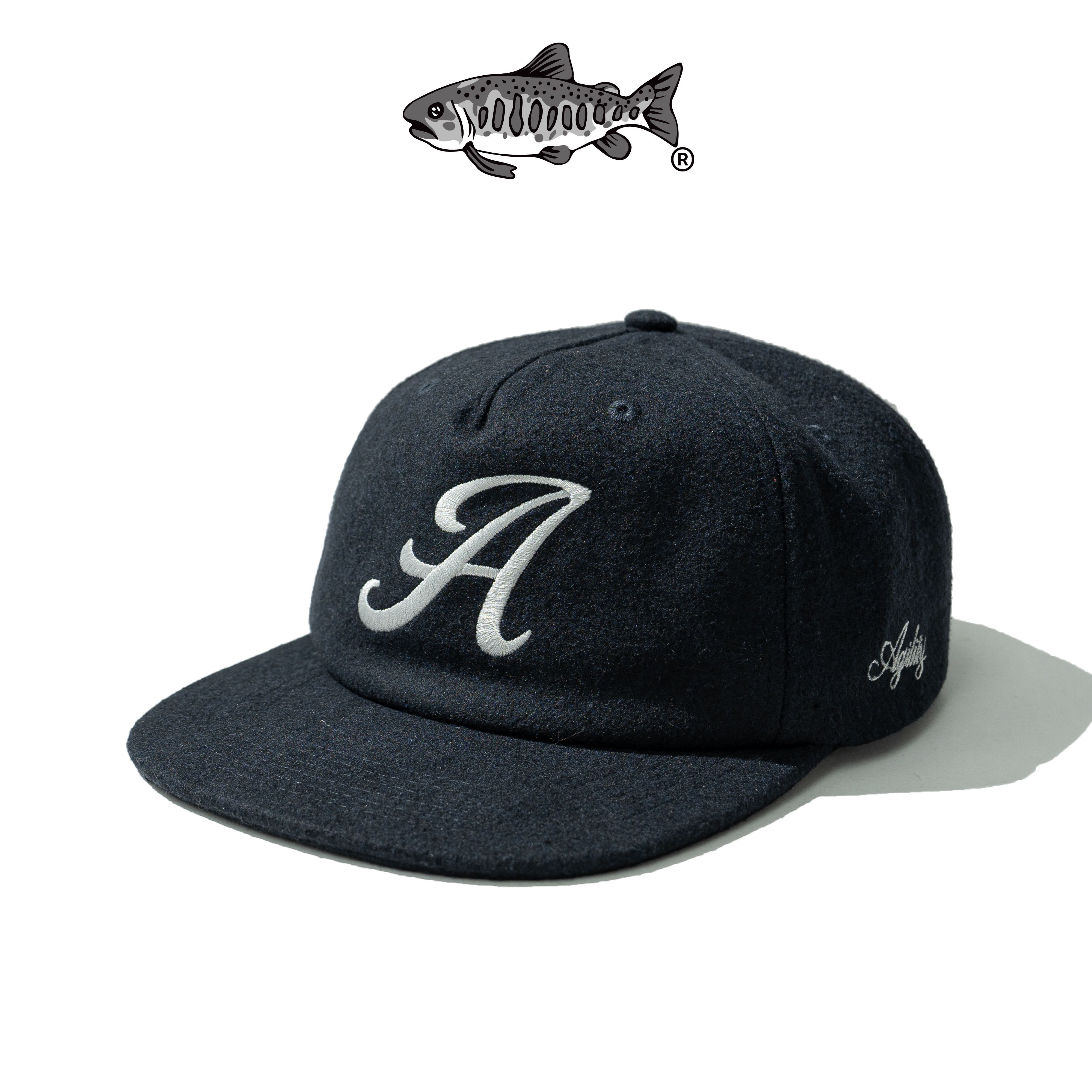 AGILITY Cursive Woolen Baseball Cap 草寫 毛呢 棒球帽 [CA12]