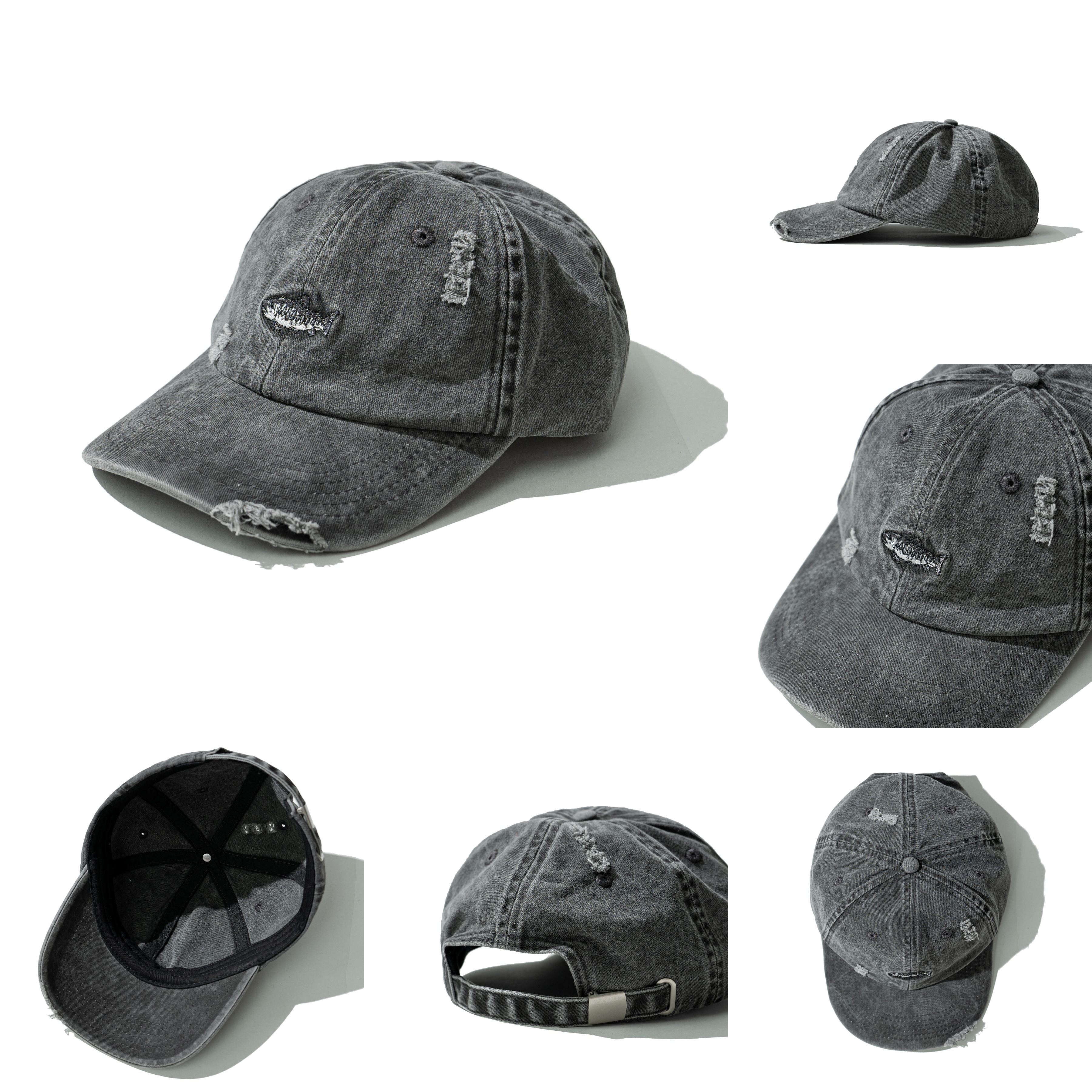 AGILITY Embroidery Washed Logo Cap 鮭魚刺繡 水洗 棒球帽 [CA10]