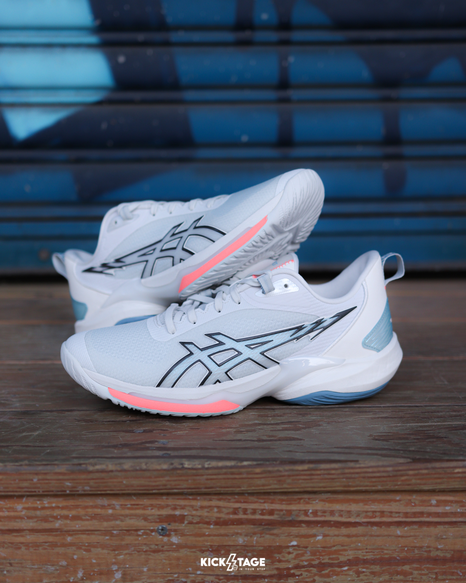 〈限量商品，不退換〉YUKI 河村勇輝 同鞋型 ASICS SWIFTACE 白藍橘色 網布 包覆 回彈 緩震 支撐性 籃球鞋【1063A114-101】