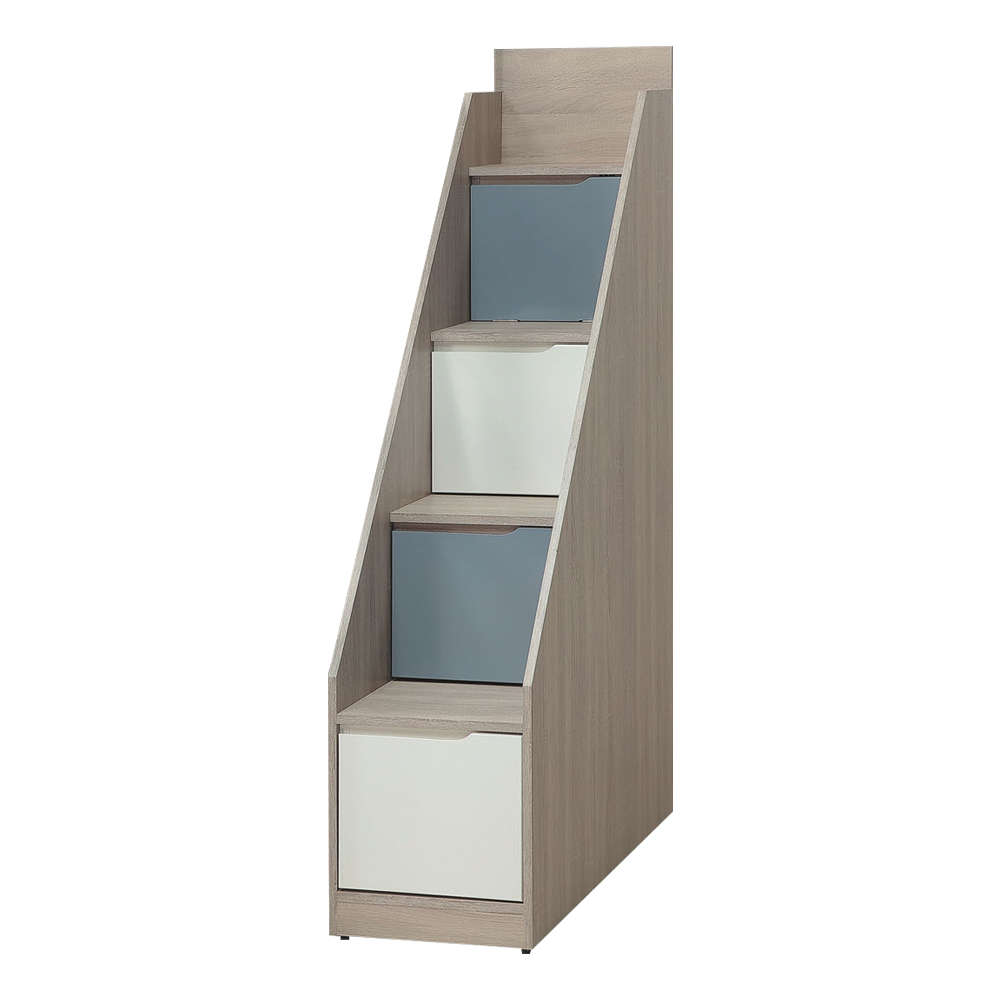 伍迪1.3尺多功能收納樓梯櫃/三抽一門置物櫃-高162cm